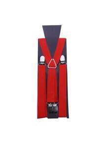 Bretele pentru bărbați, cu elasticitate înaltă, reglabilă, 4 cleme puternice, de 25 mm lățime, bretele pentru pantaloni, rezistente, în formă de X, bretele pentru pantaloni, unisex, pentru bărbați, bretele reglabile cu 4 cleme metalice puternice, bretele elastice pentru spate, pentru bărbați și femei. Ocazii formale și de afaceri, cadou ideal