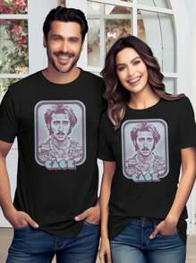 Women's Valentine's Day Nicolas Cage Retro T-Shirt | Unique Fan Art Graphic Tee