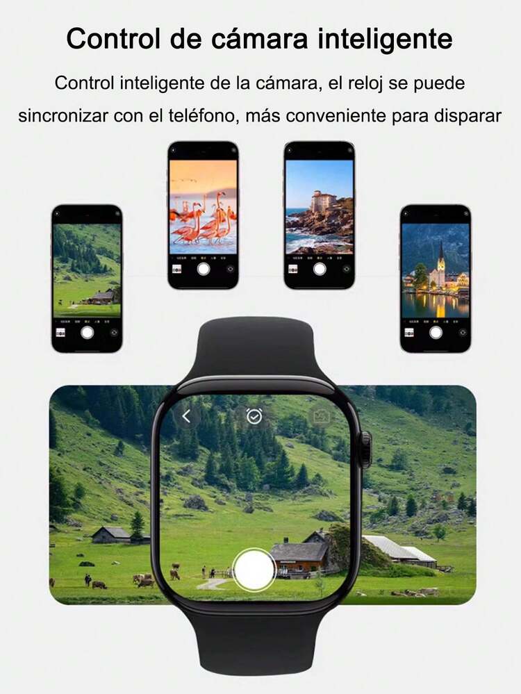 Smartwatch Tx10 pro max Smartwatch Pantalla 2.01, múltiples opciones de color - Negro - Añade 6
