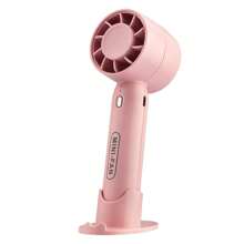 1pc Portable USB Rechargeable Mini Fan, Eyelash Dryer Fan, 3-Speed Adjustable Quiet Handheld Fan For Eyelash Extension, Air Conditioning Blower (Pink) - Pink - View 11