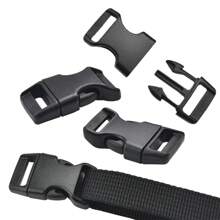 10 Pcs/Pack Piastic Side Release Buckle Curved 550 Paracord Bracelet Dog Collar Backpack Strap Webbing 10mm 15mm 20mm 25mm - Multicolor - View 6