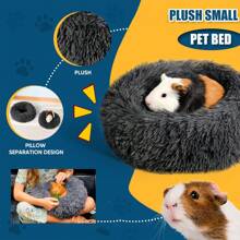 1 pieza Nido de mascota pequeña ultra suave y acogedor - Cama de dormir cálida para hámster, Cama de dormir de jaula premium con relleno aislante, Suministros perfectos para el invierno, Cuidado y confort de hábitat cálido de invierno para hámsters grandes, cobayas y animales pequeños como regalo de Navidad/Halloween/Año Nuevo - Multicolor - Ver 4
