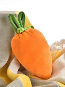 1 件/3 件/6 件复活节胡萝卜兔子礼品袋、复活节篮子填充物、兔耳胡萝卜形天鹅绒束口袋、生日派对用品、复活节装饰 - 彩色 - 查看 2