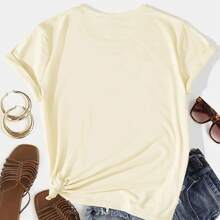 Sunflowers Third Version Unisex Basic Cotton T-Shirt - Crema - Ver 2