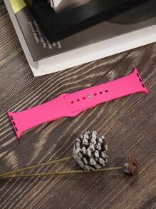 Dây đeo thể thao tương thích với Apple Watch 38mm 40mm 41mm 42mm 44mm 45mm 46mm 49mm dành cho nam nữ, dây đeo bằng nhựa mềm silicon tương thích với Apple Watch Series 10 9 8 7 6 5 4 3 2 1 Ultra SE - Hồng - Xem 4