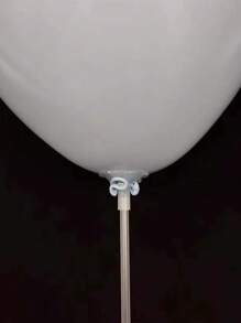 10/20/30/50 件塑料气球固定扣和固定棒，派对用简约透明气球架