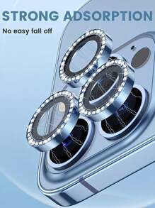 Bộ 1 miếng dán bảo vệ ống kính camera màu xanh dương, làm từ kính cường lực, chống va đập, chống rơi vỡ, cho phép chụp ảnh Ultra-HD không suy giảm chất lượng, khôi phục màu sắc chân thực. Tương thích với iPhone 17 Pro Max/17 Pro/17 Air/17/16 Pro Max/16 Pro/16 Plus/16/15 Pro Max/15 Pro/15 Plus/15/14/13/12 và các dòng máy khác. - Màu xanh lam - Xem 6