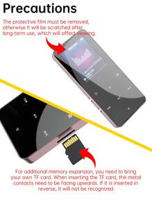 1pc Portable MP3/4 Player, 4GB Storage, 1.8 Inch Screen - Silver - View 4