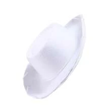 Small Size Western Cowboy Hat, Essential For Parties, Costume Parties, And Masquerades - White - View 3