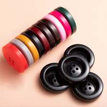 4件装毛呢大衣纽扣批发 女式纽扣 黑色风衣纽扣 毛衣纽扣 羽绒服纽扣 衣服纽扣 各类纽扣 - 黑色 - 查看 6