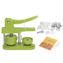 Máquina para hacer botones, 100 juegos, máquina para presionar botones con insignias para regalar a la familia, 25mm / 0.98in - Verde - Ver 1