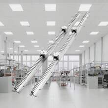 Linear Guide Rail Set, SBR20 800 To 1200mm, 2 PCS 31.5 To 47.2-Inch  In SBR20 Rails & 4 PCS SBR20UU Slide Blocks Or 4 SBR20UU Bearings. Ideal For CNC Machines Automation Projects And DIY Crafts - 800mm 31.5 in 4 PCS Blocks - 查看 1