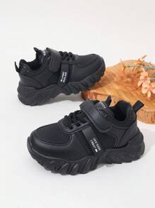 1 双儿童运动鞋，春季新款男童跑鞋，女童鞋，男童运动鞋 - 黑色 - 查看 6