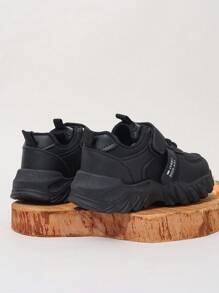 1 双儿童运动鞋，春季新款男童跑鞋，女童鞋，男童运动鞋 - 黑色 - 查看 3