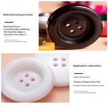 4件装毛呢大衣纽扣批发 女式纽扣 黑色风衣纽扣 毛衣纽扣 羽绒服纽扣 衣服纽扣 各类纽扣 - 黑色 - 查看 3