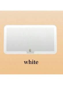 Rectangular Vanity Mirror With LED Lights For Car Visor, Adjustable Brightness, 3 Lighting Modes, USB Charging, Fits All Visor-Equipped Vehicles, Soft Lighting For Convenient In-Car Makeup - White - View 7