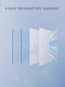 1 Piece Matte Texture Static Anti-Peeping Privacy Window Sticker For Office, Toilet, Bathroom - Multicolor - View 4