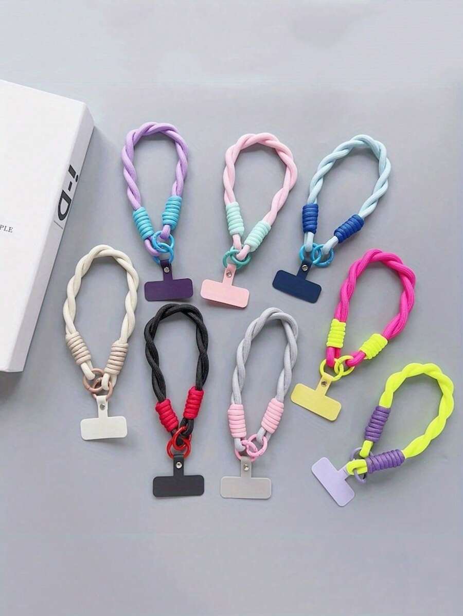 Pulsera-cordón anti-pérdida, correa de teléfono de color caramelo, regalo de cordón de teléfono para madres, familia, amigos, cumpleaños, fiestas, adorno de teléfono, cadena de teléfono