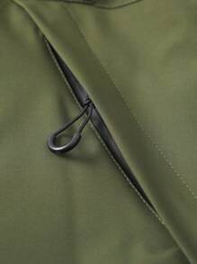 Chaqueta suave con capucha y cordón para hombre, con impresión de letra, resistente al viento y al agua, informal y deportiva con bolsillos delanteros, uso versátil diario, best-seller.