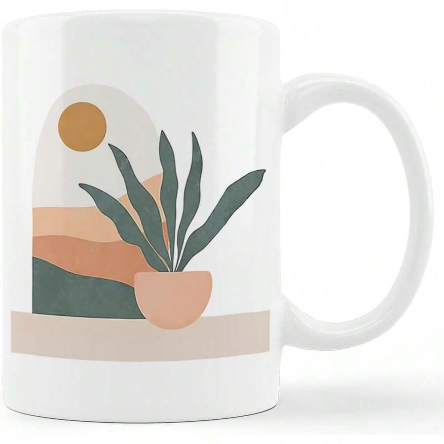 Taza de café bohemia de regalo Sunshine, tazas de café para mujeres, taza de cerámica bohemia de 11onzas - dios6 - Ver 1