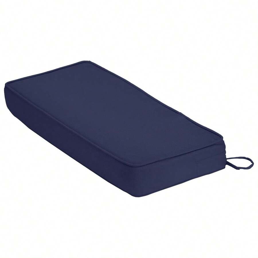 Cojín para banco de exterior, cojines impermeables para muebles de patio, cojines para sofá de jardín, cojines para columpio con cremallera oculta y correas - Azul - Ver 1