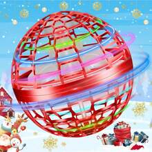 NetHong Pro Flying Ball Space Orb Magic Mini Drone UFO Boomerang Toy Gifts - Red - View 5