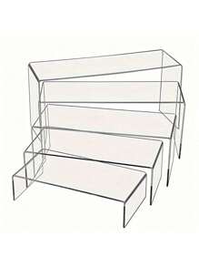 5 层透明亚克力展示架，万圣节圣诞节甜点展示架，1 套 5 种尺寸，适用于珠宝店设备的透明亚克力展示架