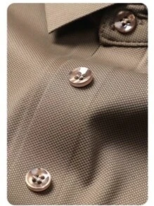 playera polo manga corta, lisa con botones tela: licra - Negro - Ver 3