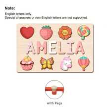 Customized Personalized Name Puzzle Board, Christmas Gift, Name Puzzle, First Birthday Gift, Unique Name Puzzle Board, Baby Boy Or Girl Early Education Toy, 3D Letter Puzzle Toy, Customized Baby Name