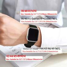 Dây đeo thể thao tương thích với Apple Watch 38mm 40mm 41mm 42mm 44mm 45mm 46mm 49mm dành cho nam nữ, dây đeo bằng nhựa mềm silicon tương thích với Apple Watch Series 10 9 8 7 6 5 4 3 2 1 Ultra SE - Hồng - Xem 8