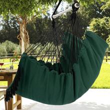 Y- Stop Hammock Chair Hanging Rope Swing Chair, Max 500 Lbs, 2 Seat Cushions Included, Removable Steel Spreader Bar With Anti-Slip Rings, Hardware Kit-For Indoor Or Outdoor(Dark Grey) - Green - View 5