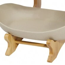 kangten 3 Tier Fruit Rack Bowls W/ Stand Large Capacity Dessert Rack - Brown - View 5