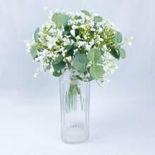 10PCS/30PCS/50PCS Artificial Plant Eucalyptus Leaves, Bride Holding Flower Material, Valentine's Day Gift Decoration, Plastic Flower Potted Plant Accessories, Home Decoration, Outdoor Garden, Windowsill, Bathroom Decoration,Valentine's Day Gift New Year, Birthday Party Decoration Materials, Valentine Day, Gift