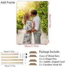 1 Canvas Customized Photo With DIY Photo Frame Or Frameless Poster, Valentine's Day Gift, Customized Photos For Loved Ones, Family, Friends, And Pets, Dogs, Cats, Large-Sized Home Decoration Suitable For Placing In Living Rooms, Bedrooms, Offices, Tea Rooms, Restaurants, Schools, Bathrooms, Customized Hanging Paintings, Personalized Wall Decoration Paintings,Home & Living,Christmas Home Atmosphere,Souvenirs,Reusable,Adorable,High-Quality - Style 1 - View 32