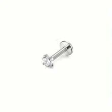 ORAZIO 1 pieza Piercing de acero inoxidable de 18G para la nariz, anillos y pendientes para el labio, aretes