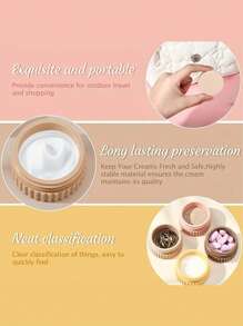 Cream Jars, Small Silicone Cream Jars, Multicolor Silicone Travel Containers, 20Ml Small Silicone Travel Containers For Lotion, Toiletries Small Silicone Cream Jars, Powder, Necklace, Earring, Body Hand Cream, Travel Size Container Leakproof Travel Accessories, And Perfect For Body Lotion, Hand Cream, And Jewelry Storage