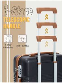 Carry On Luggage 22x14x9 Airline Approved, 20-Inch Hard Shell Suitcases With Wheels, ABS Lightweight Carry On Suitcase With TSA Lock