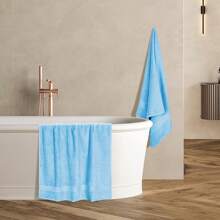 Ultra Soft 8-Piece Towel Set -% Ring Spun Cotton, 2 Oversized Bath Towels 27x54, 2 Hand Towels 16x28, 4 Wash Cloths 13x13 - Daily Use, Hotel & Spa - Olive Green, Luxury Towel Set - Sky Blue - 查看 5