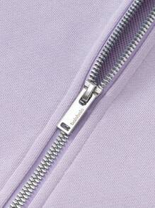 Áo Len Ngoài Trời Tối Giản Cho Bé Trai Và Bé Gái, Áo Mùa Xuân - Tông màu tím - Xem 7