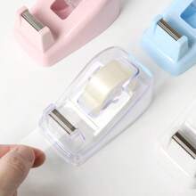 Desk Tape Dispenser With Colorful Adhesive Tape, Creative Office Supplies For Scrapbooks, School Supplies,Back To School - View 2