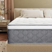 12/14 Inch Twin Full Queen King Mattress Medium Firm Hybrid Mattresses In A Box - 淺灰色 - 查看 1