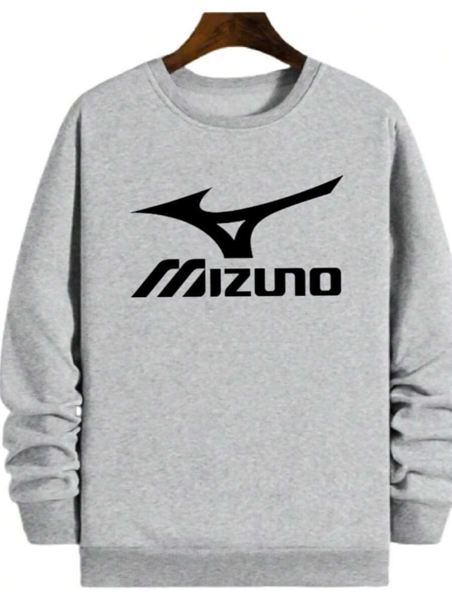 Unisex Crew Neck Sweatshirt Hoodless Top - 灰色 - 查看 1
