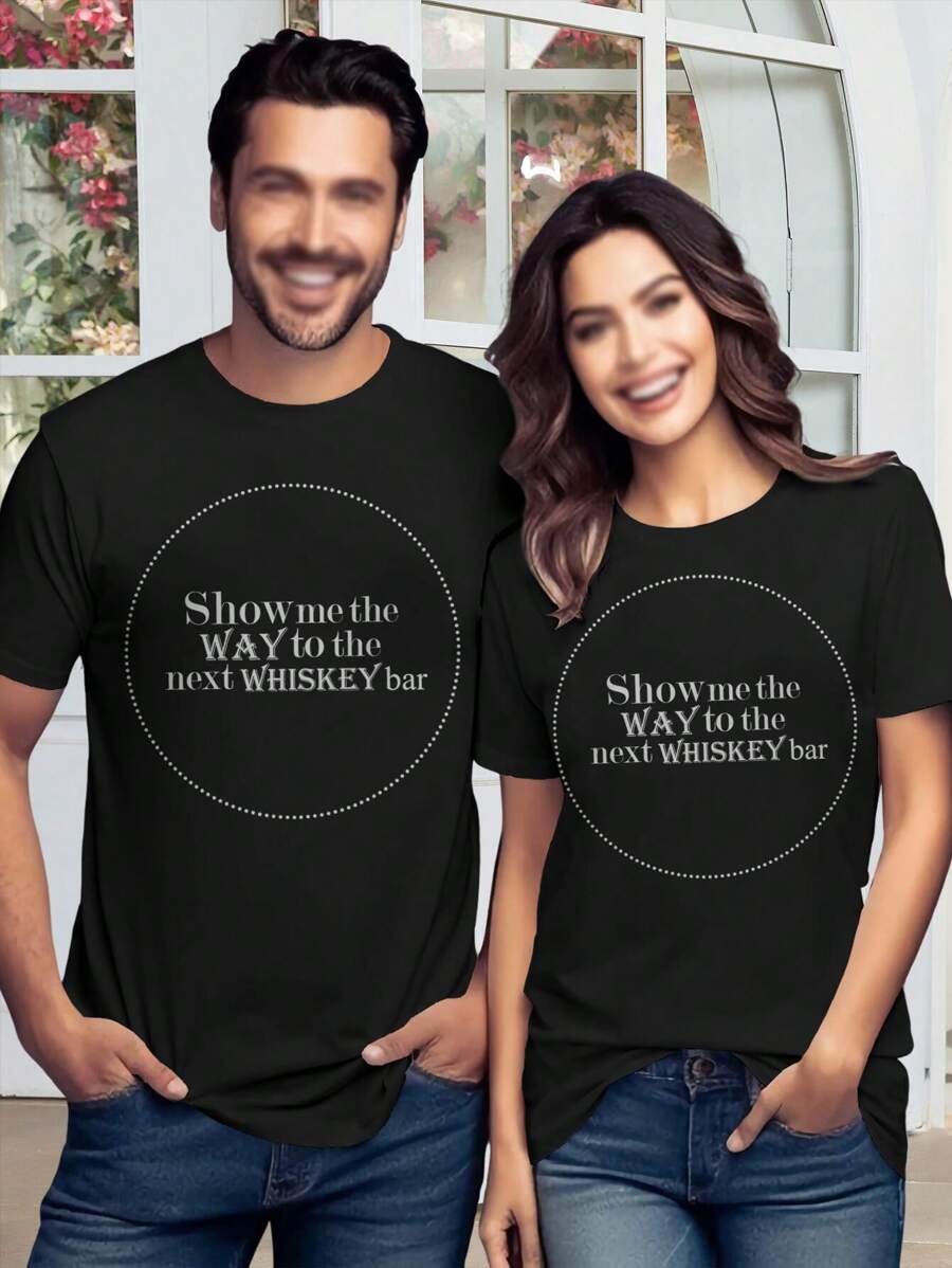 Lovers' Matching T-Shirts Show Me Your Love T-Shirt For Women