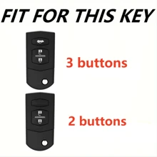 Solid Color Car Key Case Compatible With Mazda