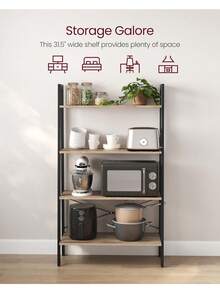 Garage Integrated Storage Racks - Camel Brown + Black - View 4