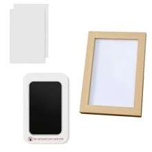 Pet No-Wash Paw Print Kit With 2 Cardstock Papers, Paw/Nose Print Frame, Dog/Cat Frame Gift, Clean-Touch, Ink-Free, Pet Memory Photo Gift,Love Pet Memory Presents,For Lovely Pet Birthday/Commemoration Day