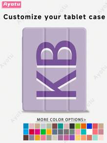 Customized Text 10th Gen Protective Case, Personalized Leather Cover Compatible With IPad 7/8/9th 10.2", Galaxy Tab S7/S8 11", Tab A7 Lite 8.7", DIY Tablet Protective Shell, Creative DIY Case, Kids, Family, Pets Customized Gift For Birthday, Anniversary, New Year, Back To School - Multicolor - View 5