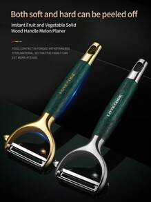 1-2 件套不锈钢削皮器、土豆和蔬菜切片器，适用于厨房，轻松削皮和切片水果和蔬菜