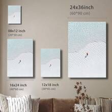1 Pc, Aerial View Of The Sea Original, Canvas, Wall Art, Living Room Wall Decorations, Bedrooms, Bathrooms, Frame Poster Art Prints, Hanging Paintings, Home Decoration, Festivals.