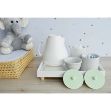 Baby Hygiene Kit Care Bedroom Porcelain Thermal Tray Bath Girl Boy K072 - 綠色 - 查看 4